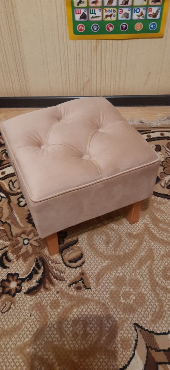 Simple pouf. - My, Ottoman, Furniture, Needlework without process, Longpost