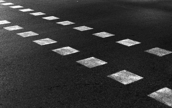 Road minimalism - My, The photo, Minimalism, Black and white, Beginning photographer