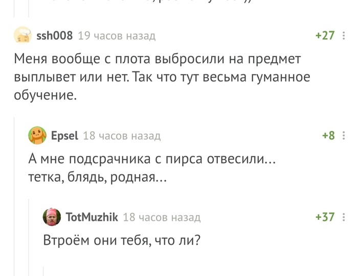 Вот так и ставь запятые по правилам! (Комменты на Пикабу)