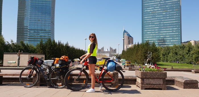 Bicycle ride from the southern (Alma-ata) to the northern (Astana) capital, ~1200 km in total. Day 12. Final post. - My, Longpost, Bike trip, Cycling Marathon, Video