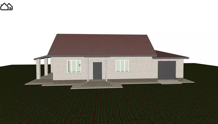 House design for a family of two - Project, Architecture, House, Cottage, Dacha, Line, Building, Longpost