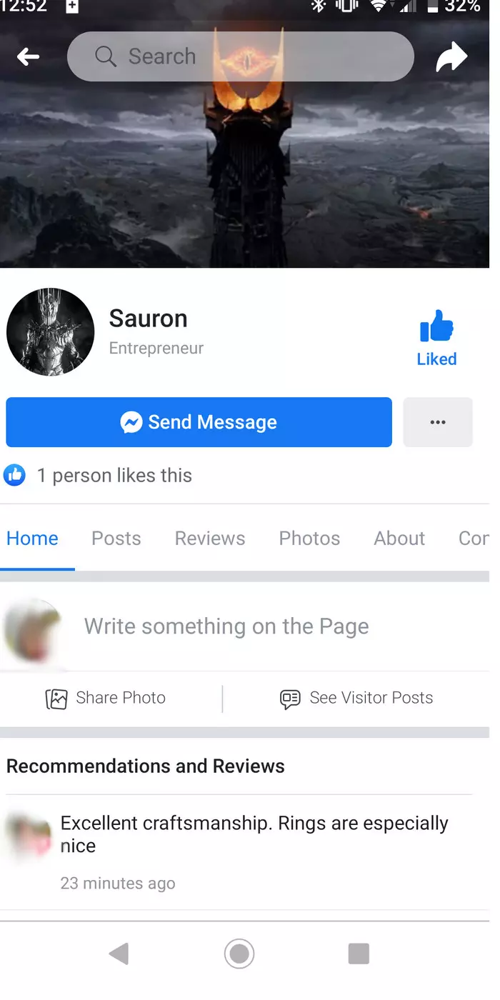 Sauron knows how to facebook - Middle earth, Social networks