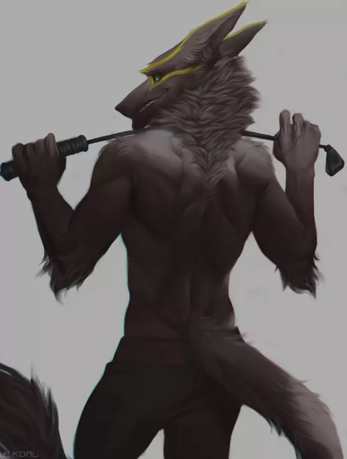 Flex - Фурри, Furry Art, Сергал, Furry Edge, Bkoal