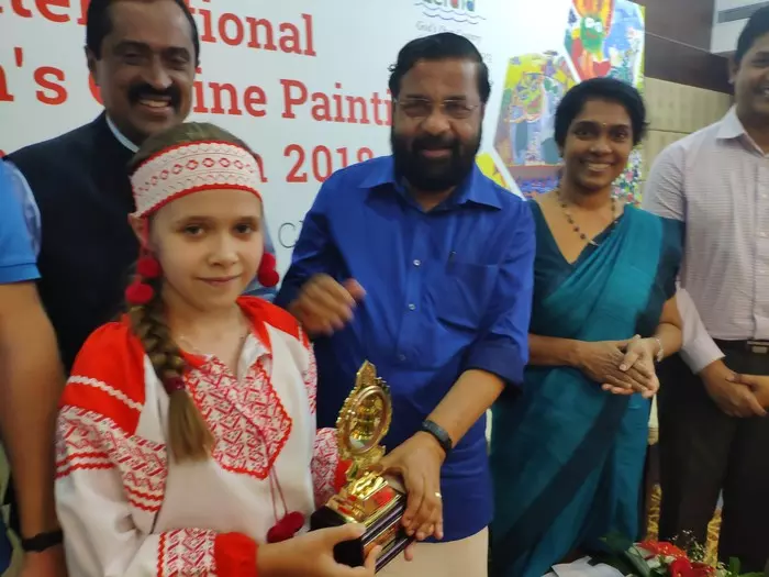 Rostov woman received a cup from the hands of the Minister of India - My, Victory, Talent, Longpost