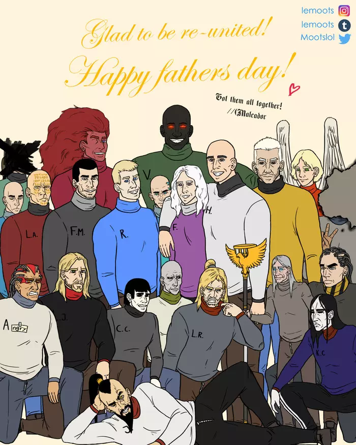 Happy Father's Day Emperor - Warhammer 40k, Wh Art, Wh other, Primarchs, Longpost