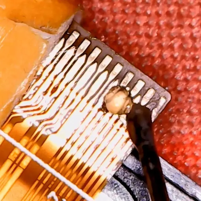 Restoration of the smartphone cable after liquid ingress. - My, Repair of equipment, Repair, Plume, Recovery, Soldering, Video, Longpost, Microscope