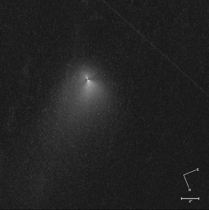 Comet C/2019 Q4 (Borisov), the first open, interstellar comet! Photo of the Hubble telescope. - Space, Hubble telescope, Astronomy, Astrophysics, Comet, 