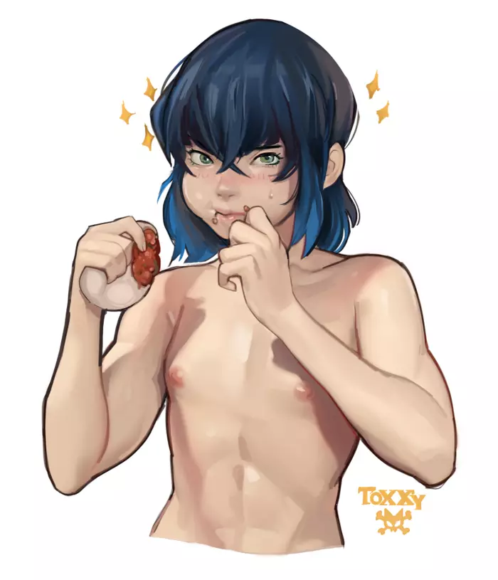 Inosuke is pretty cute - NSFW, , Toxxy, Art, Its a trap!