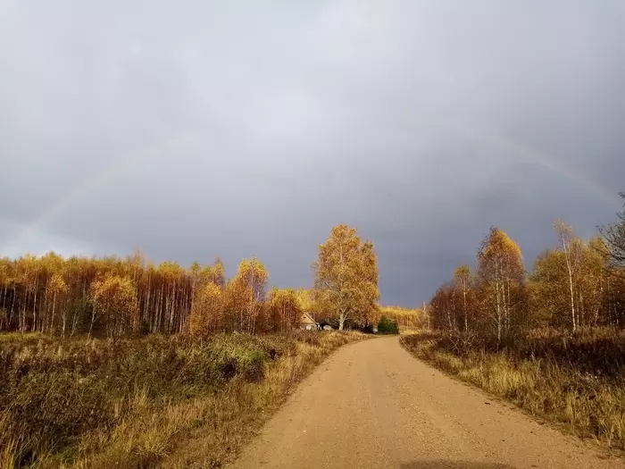 october rainbow - Autumn, Rainbow, October