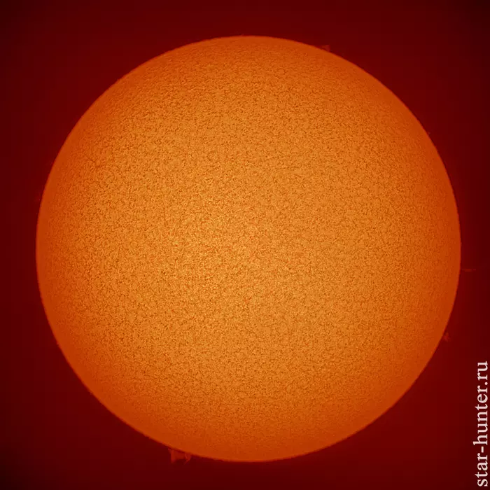 Sun in the line of hydrogen. - My, The sun, Astrophoto, Astronomy, Space, Starhunter, , Anapadvor