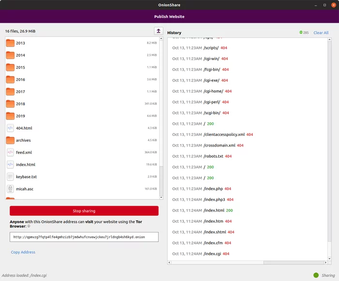 Проект Tor опубликовал OnionShare 2.2 - Tor, Onion, Длиннопост