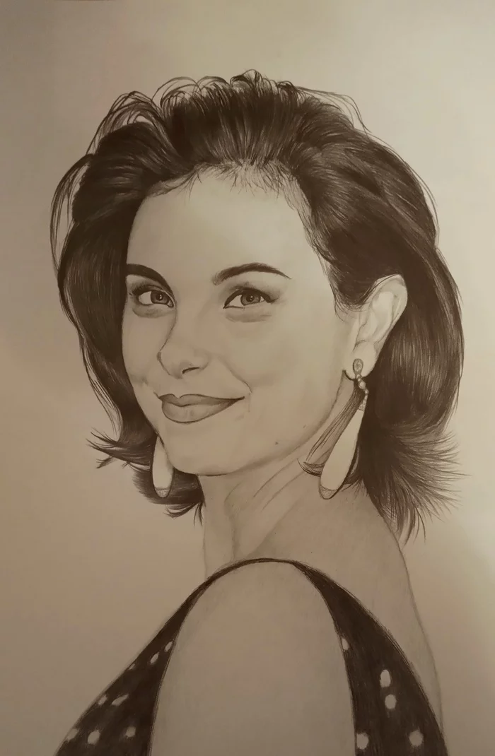 Morena Baccarin. - My, Morena Baccarin, Shimaxay13, Pencil drawing