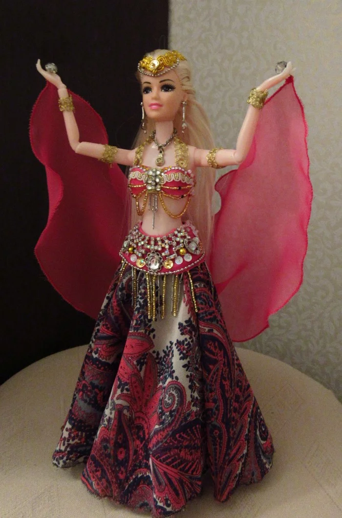 Oriental beauty Leila! - My, , Handmade dolls, Longpost, Gorgeous