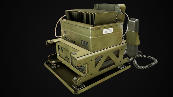 Barrett PRC-2082 3D, Blender, , , 