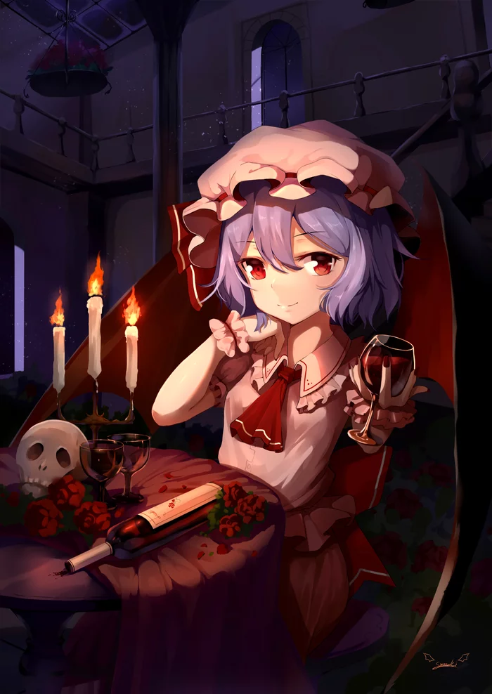 Remilia scarlet - Touhou, Anime art, Anime, Remilia scarlet, Snozaki