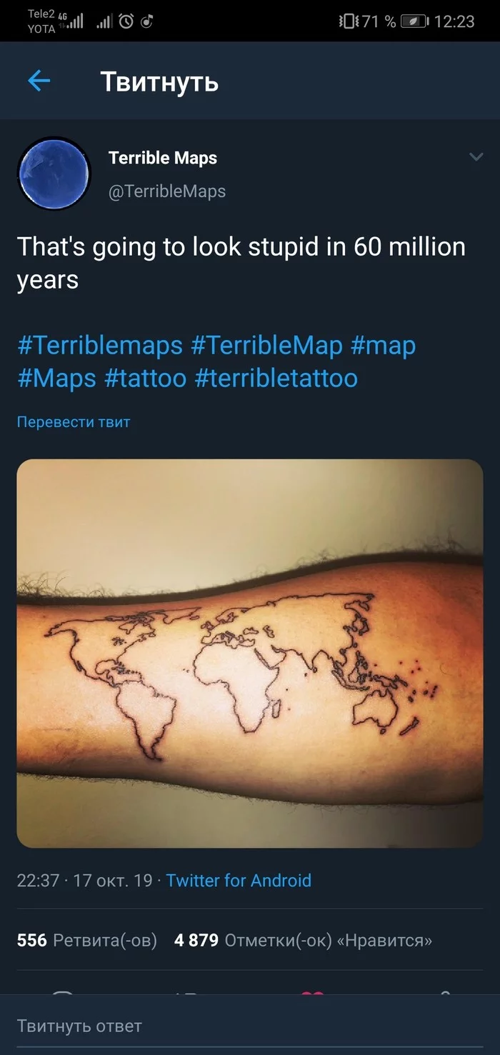 Twitter - Screenshot, Tattoo