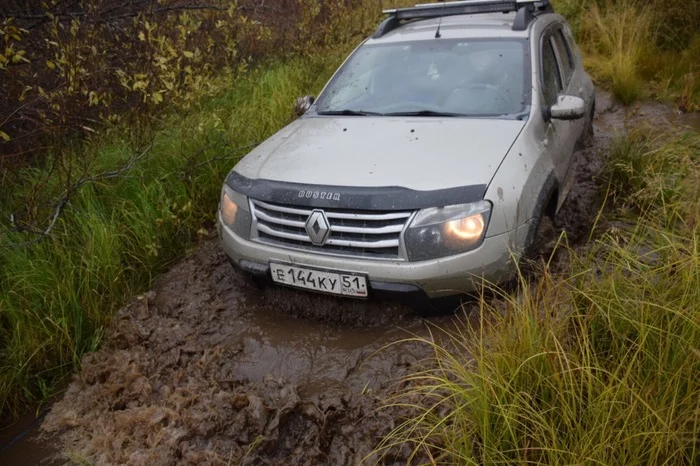 Непростой маршрут к водопаду, брод. Duster, УАЗ, Hummer, Шнива, Toyota. Мурманск. Часть 1 - Моё, Дастер, Хаммер, УАЗ, Toyota, 4х4, Внедорожник, Водопад, Мурманск, Видео, Длиннопост, Renault Duster