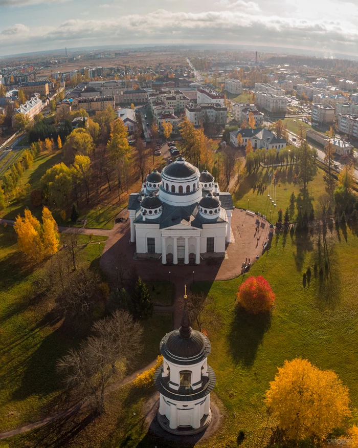 Вознесенский (Софийский) собор. Пушкин - Моё, Квадрокоптер, DJI Mavic Air, Церковь, Санкт-Петербург, Пушкин