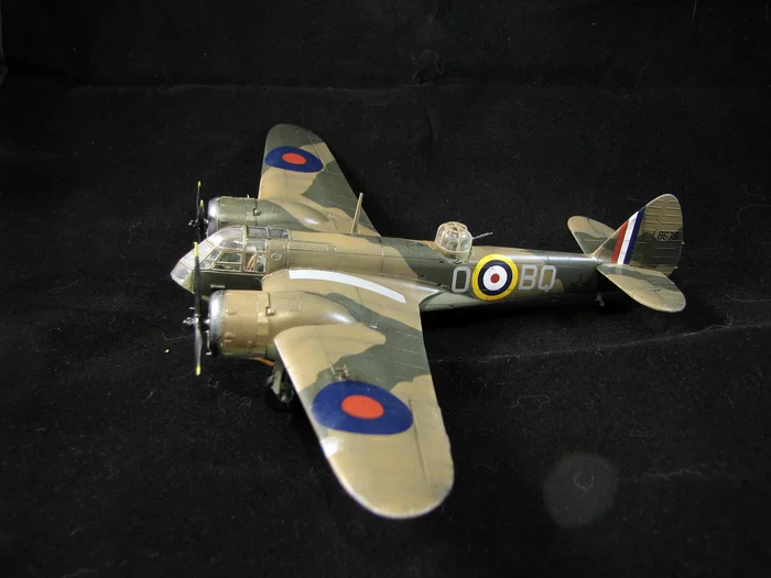 Bristol Blenheim Mk.IF (AirFix 1:72) - My, 1:72, The Second World War, Military aviation, Prefabricated model, Longpost