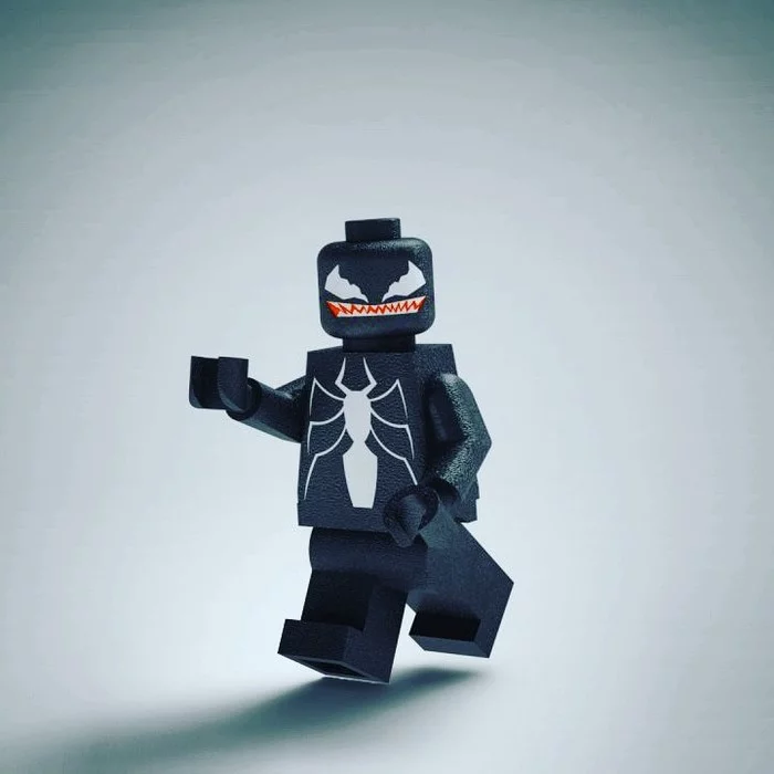 Venom в solidworks - Моё, Solidworks, 3D, LEGO, Marvel, Веном