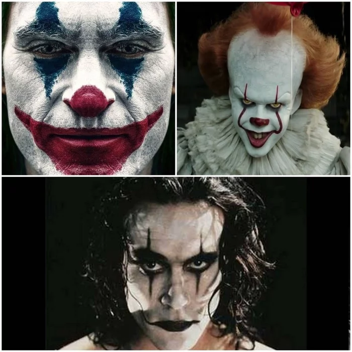 Makeup - My, Crow, Pennywise, Joker, Comics, Makeup, Screen adaptation