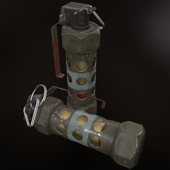       Foundry Modo, Substance painter, Game Art, Grenade, 