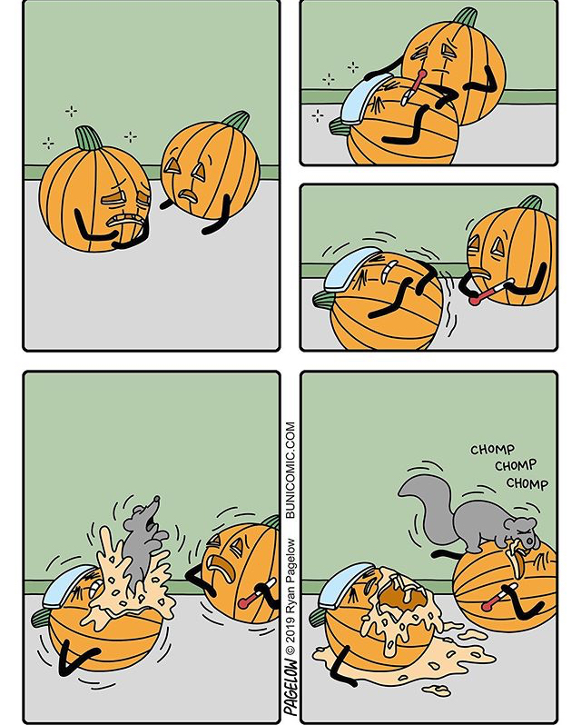 Stranger - Buni, Comics, Pagelow, Stranger, Halloween, Pumpkin