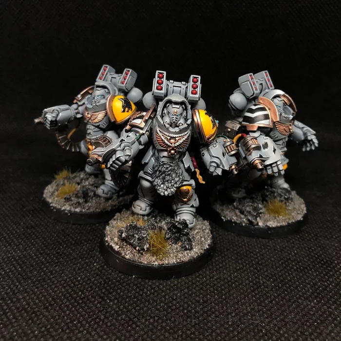 Fenrisian Aggressors - My, Wh miniatures, Warhammer 40k, Space wolves, Adeptus Astartes, Hobby, Wh painting, Longpost