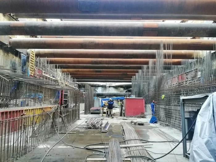 Construction of the metro station Ulitsa Narodnogo Opolcheniya - My, Building, Metro, Moscow, Longpost