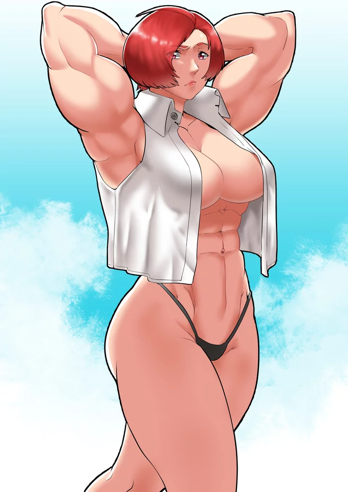 Vanessa - NSFW, Blaccbear, Art, Strong girl, Sleep-Sleep, Vanessa, The king of fighters, Girls