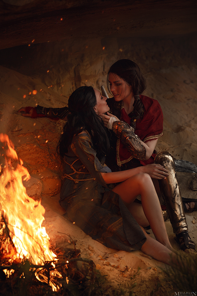 AC Odyssey ( косплееры @katelannblogs, @asya.erik, фотограф milliganvick) - Моё, Assassins Creed, Assassins Creed Odyssey, Косплей, Игры, Длиннопост