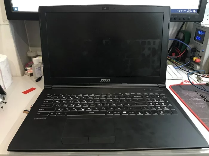 Long-suffering repair of the Red Dragon Msi GL62M or how to get money when replacing the keyboard. - My, Laptop Repair, MSI, Service, Repair, Longpost