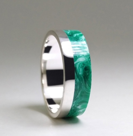 Symbiosis in jewelry - My, Handmade, Ring, Emerald, Silver, Jewelry resin, Jewelry, Jewelcrafting, It Was-It Was, Longpost