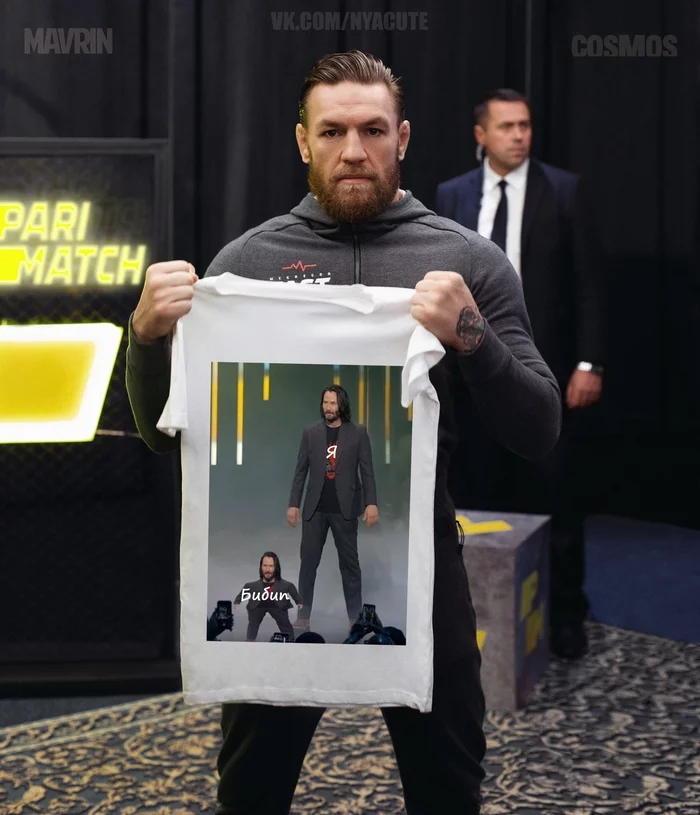 Conor meme - My, Memes, Conor McGregor, Keanu Reeves, MMA