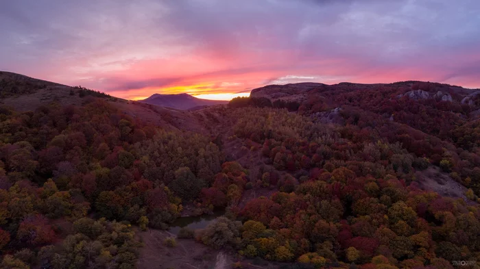 На туристической стоянке Джурла - Моё, Крым, Джурла, Горы, Квадрокоптер, DJI Mavic Air