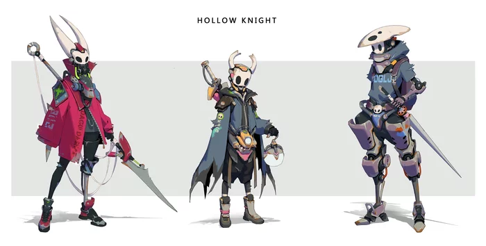 Cyber knight - Hollow Knight, Hornet, Quirrell, Арт, Игры