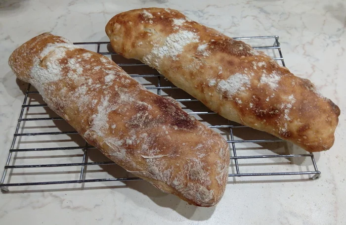 Stecca. Another simple Italian no-knead bread. - My, Bread, Recipe, Food, Cooking, Longpost