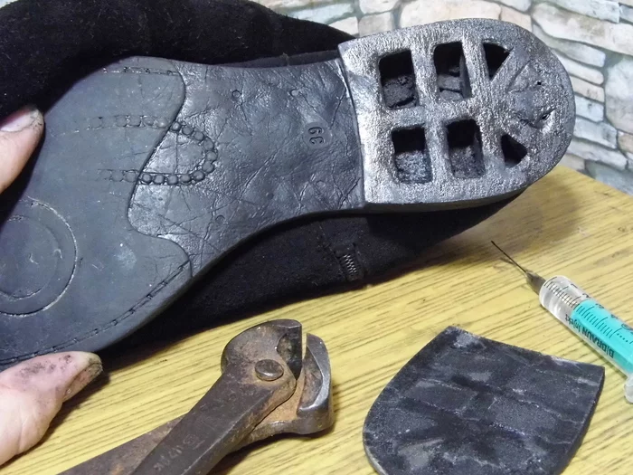 About filling the grids and heels when installing heels. Microporous rubber. - My, Shoe repair, Material, Longpost