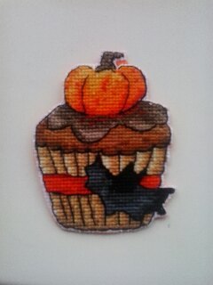 Halloween. Embroidery - My, Pumpkin, Cross-stitch, Longpost, Halloween