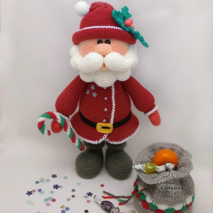 Santa Claus vs Santa - My, Needlework without process, New Year, Toys, Father Frost, Santa Claus, Longpost