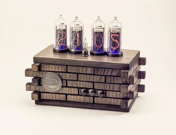 Мой вариант ламповых часов на ИН-14 - Моё, Nixie clock, Ламповые часы, Своими руками, Ин-14, Длиннопост