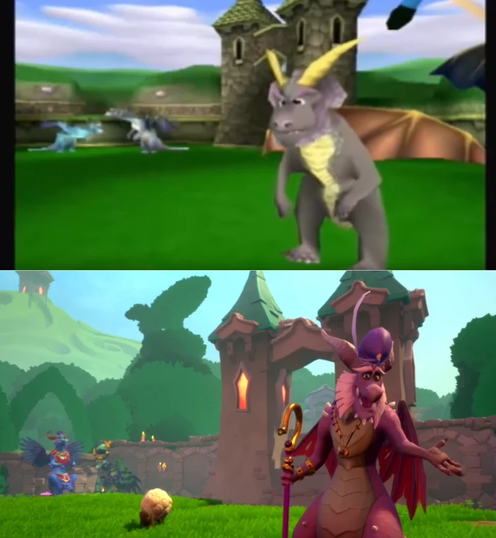 Spyro 1998 vs 2019 - Spyro, Spyro Reignited Trilogy, Games, Playstation, Longpost
