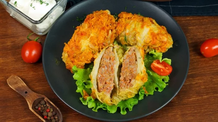 Stuffed cabbage rolls with Chinese cabbage - My, Cabbage rolls, Recipe, Food, Cooking, Video recipe, With grandfather at lunch, Video, Longpost