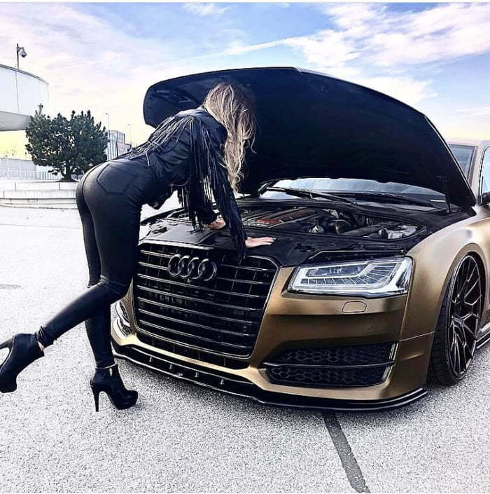 Вам помочь? - Девушки, Авто, Audi, Поломка, Фигура, Фотография