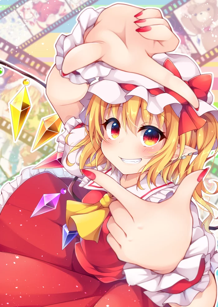 Flandre Scarlet - Touhou, Flandre Scarlet, Anime Art, Аниме, Не аниме, Miy