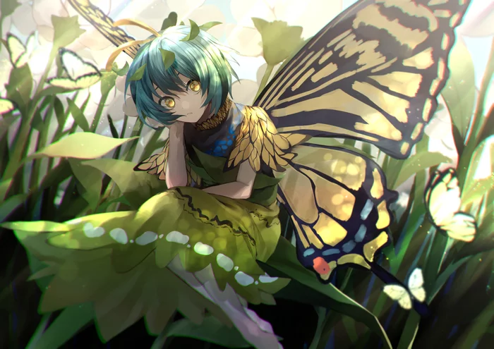 Eternity Larva - Anime, Anime art, Touhou, Eternity larva