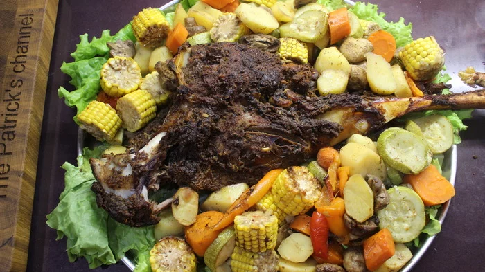 LEG OF LAMB IN THE OVEN WITH VEGETABLES! - My, Mutton, Meat, Leg of lamb, Video, Recipe, Cooking, Video recipe, Food