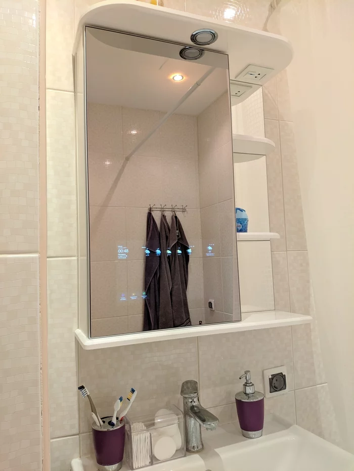 What do you say, how do you like it? - My, Smart mirror, Smart House, Mirror, Bathroom, Interior, Interior Design, Future