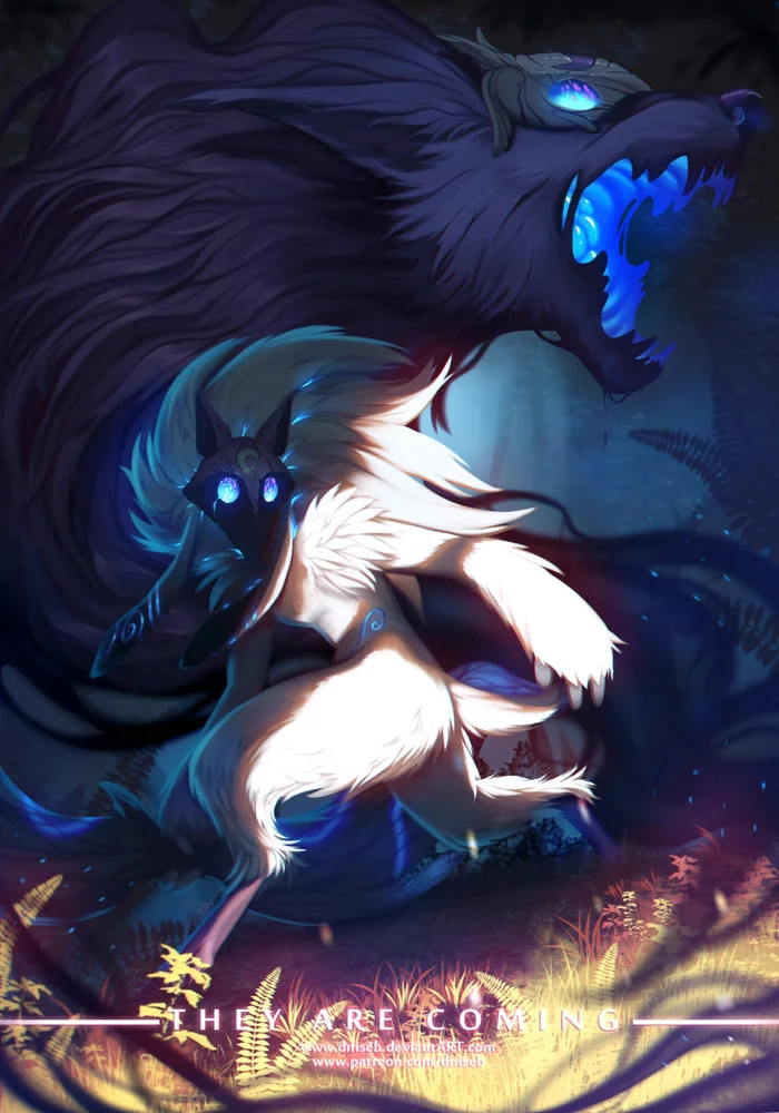 And wherever the sheep goes - League of legends, Kindred, Games, Art