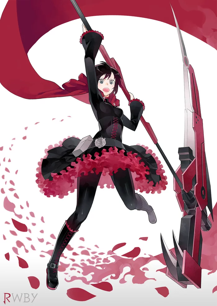 Ruby Rose - RWBY, Ruby Rose, Anime Art, Сериалы, Не аниме, Арт, Pixiv